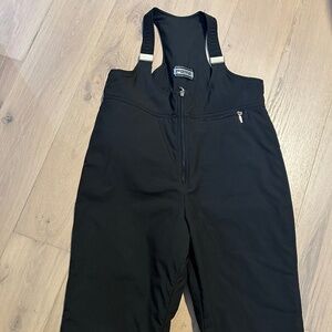 FERA Black Ski Bib Overalls Size M
